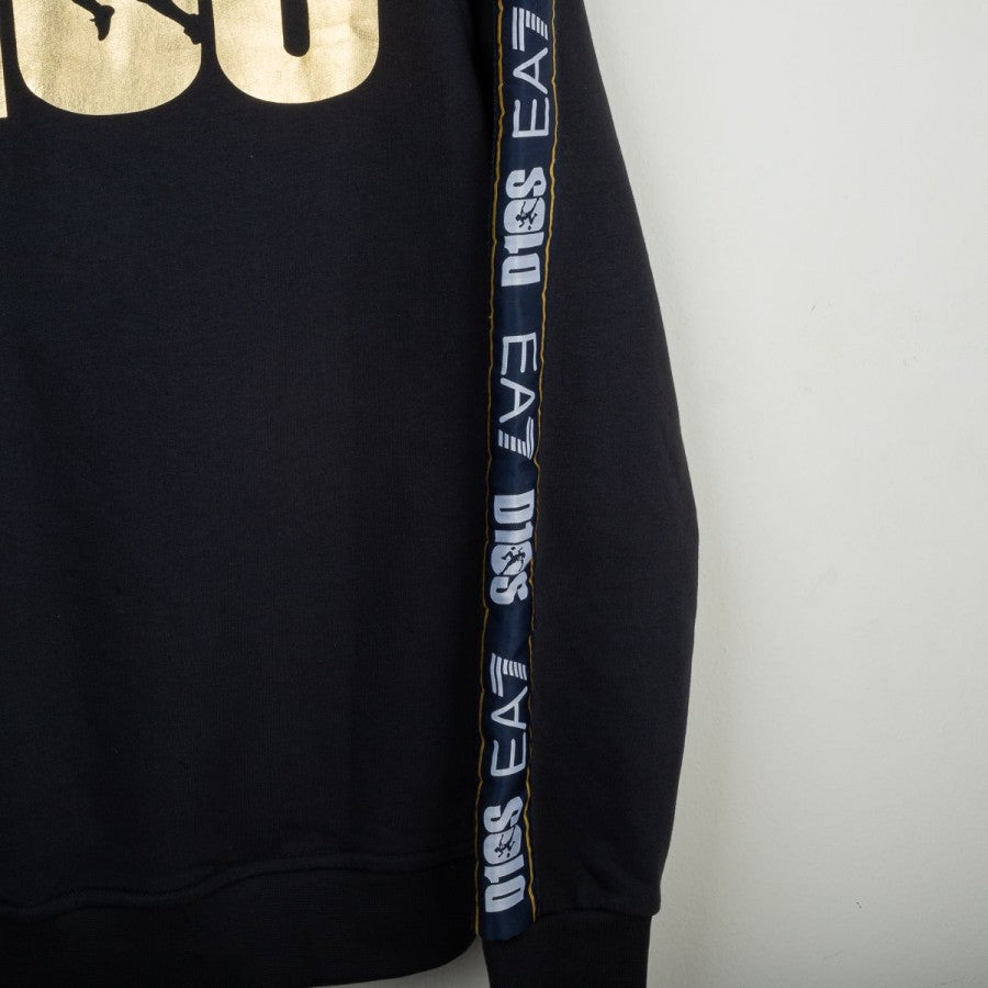 Felpa con cappuccio D10S blu ssc napoli 2022/2023 by EA7 - Home (6)