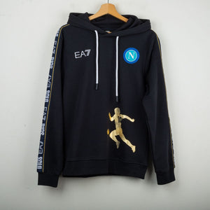 Felpa con cappuccio D10S blu ssc napoli 2022/2023 by EA7 - Home