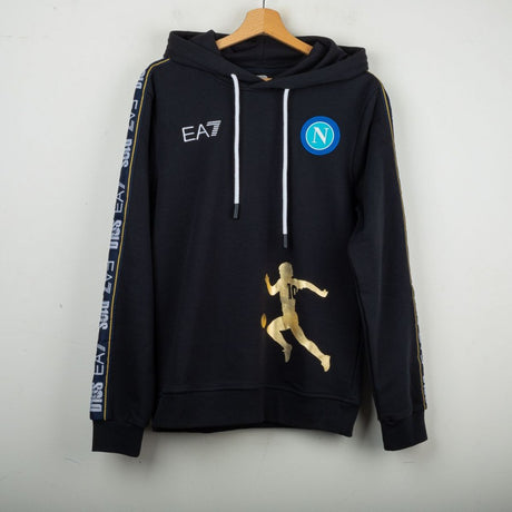 Felpa con cappuccio D10S blu ssc napoli 2022/2023 by EA7 - Home