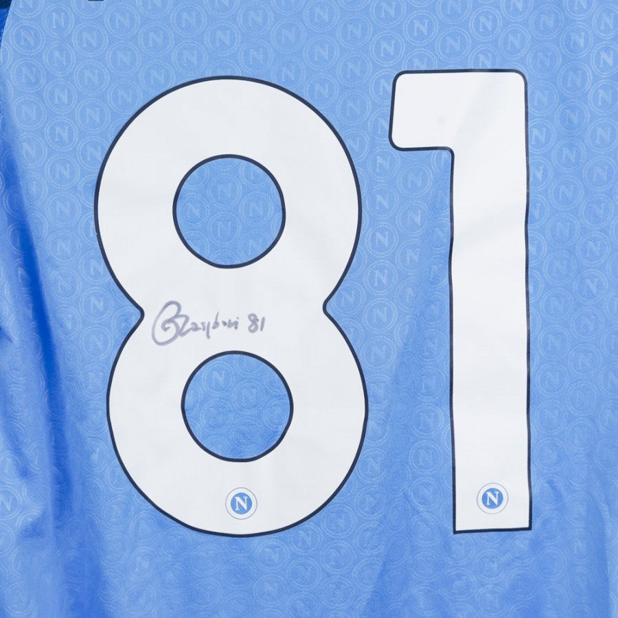 Giacomo Raspadori | Napoli - AS Roma | MatchWornShirt Giacomo Raspadori | Napoli - AS Roma | MatchWornShirt
