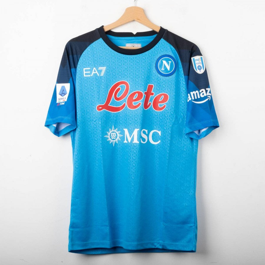 2022/2023 Home Napoli Ea7 Shirt Kvaratskhelia 77