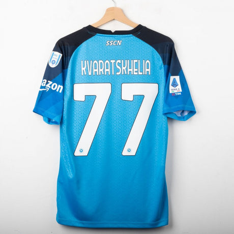 Maglia Home Napoli Ea7 Kvaratskhelia 77 2022/2023 by EA7 - Home