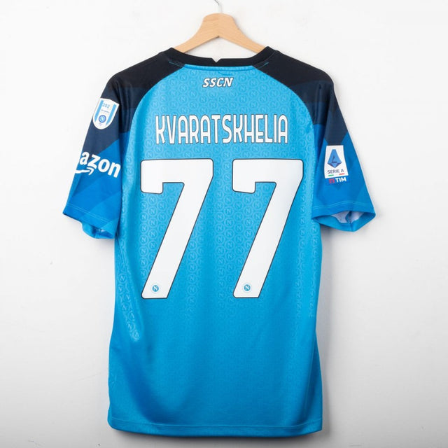 Maglia Home Napoli Ea7 Kvaratskhelia 77 2022/2023 by EA7 - Home