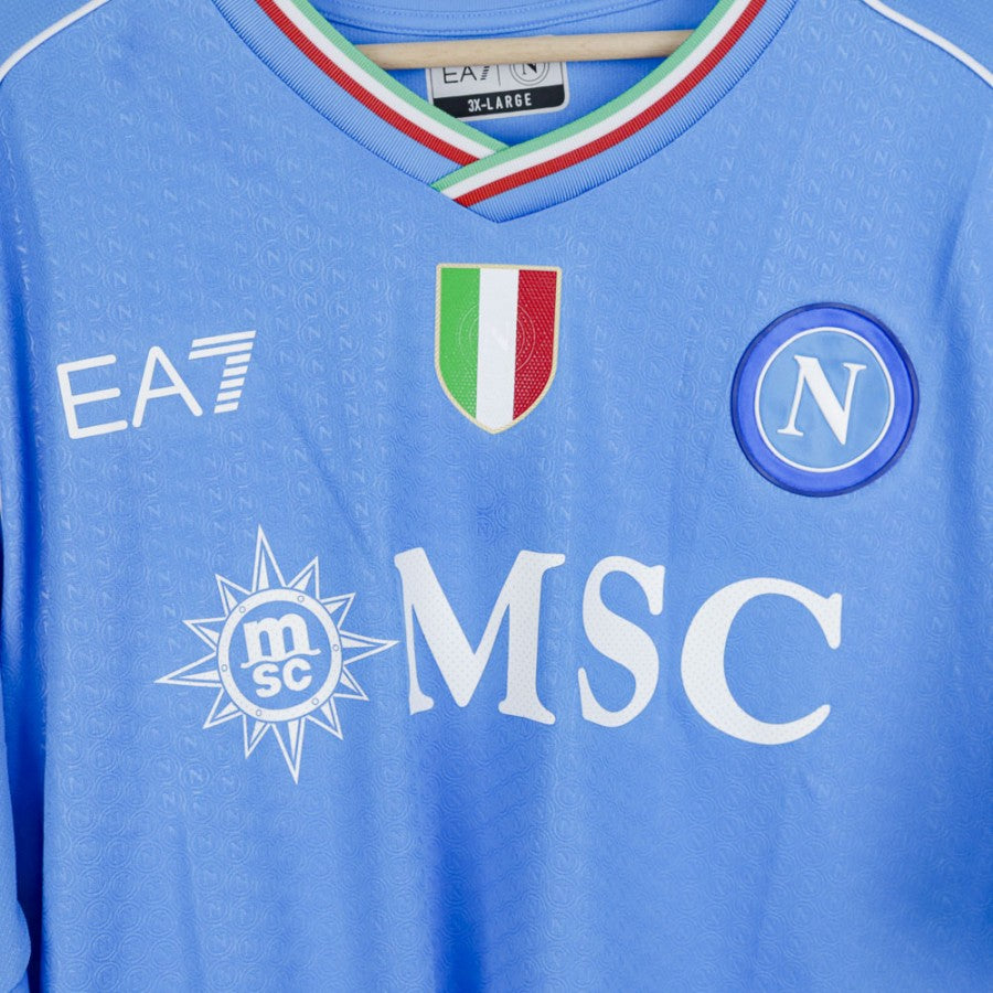 Maglia Home Napoli Ea7 Kvaratskhelia 77 2023/2024 by EA7 - Home (11)
