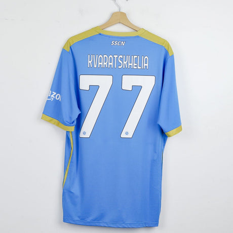 Maglia Uefa Napoli Ea7 Kvaratskhelia 77 2021/2022 by EA7 - Home