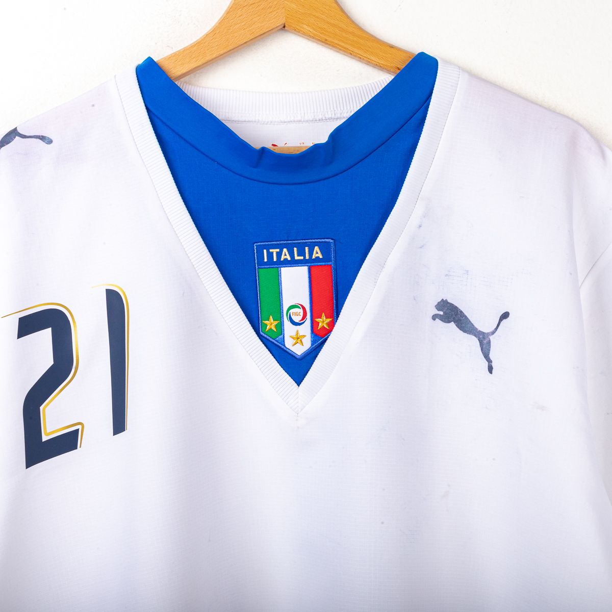 Maglia Away Italia Puma Pirlo 21 Mondiale 2006