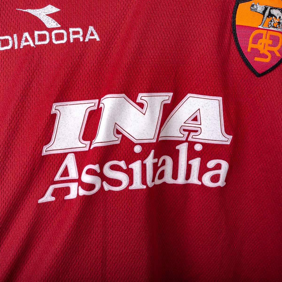 Roma Diadora Ina Assitalia 1998/1999 Home Shirt