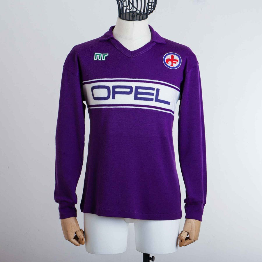 Short Fiorentina ENNERRE Match Worn Années 80 – Pantaloncino Vintage Viola