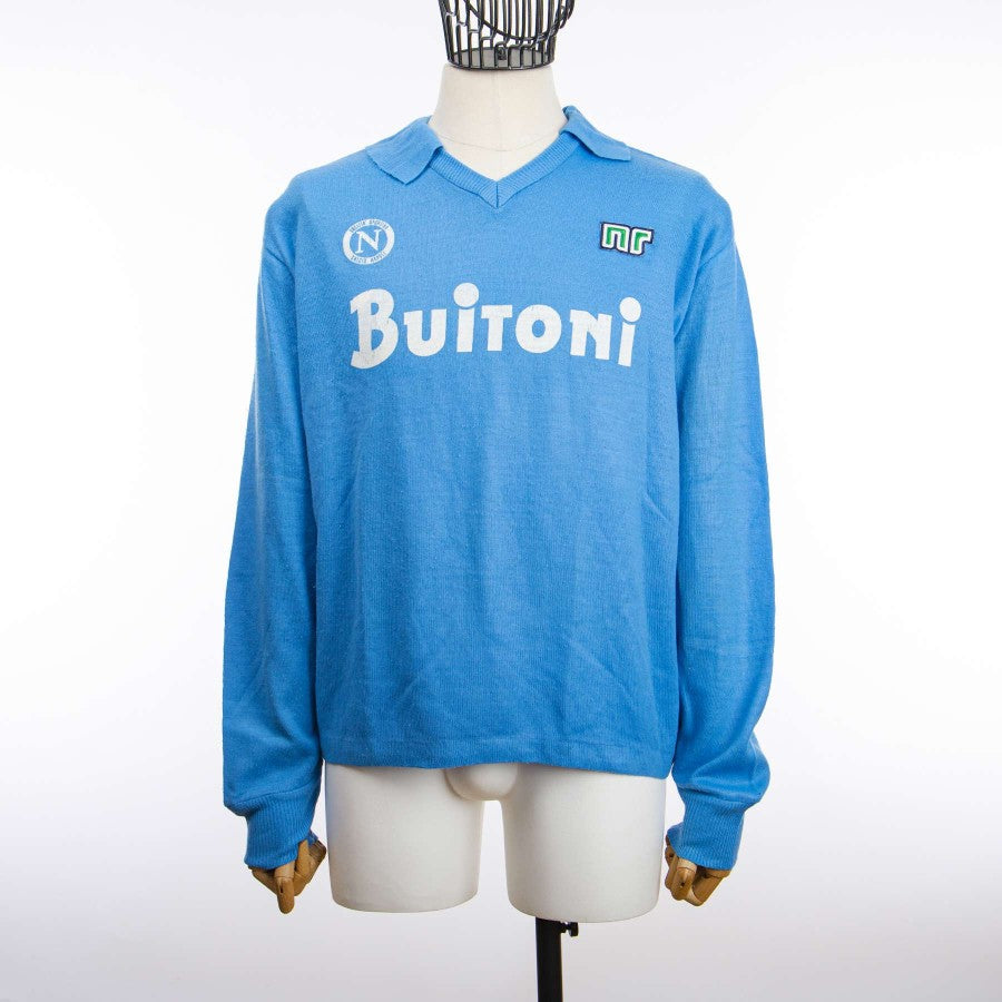 HOME NAPOLI JERSEY ENNERRE BUITONI LS 1985/1986