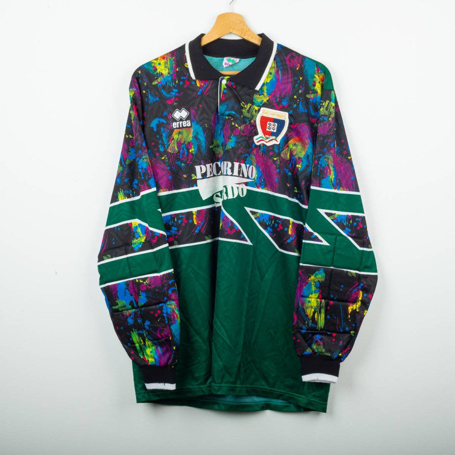 93-94 CAGLIARI カリアリ 選手用＜薄手スウェット＞Ｍ2273ⅿ Cagliari Erreà Goalkeeper Shirt No. 1 (Fiori) 1993/1994