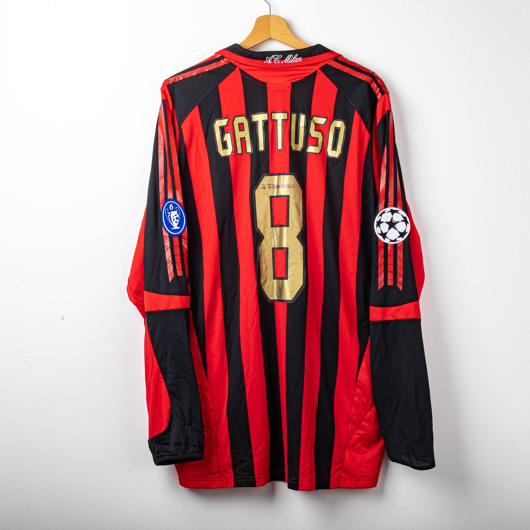 Adidas AC Milan Gattuso 8 2005/2006 Home Shirt