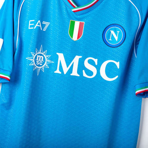 Napoli EA7 Osimhen 9 Signed Home Shirt 2023/2024