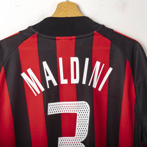 maglia home ac milan Adidas Maldini n3 2002/2003
