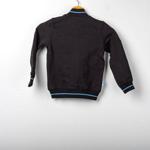 Felpa Lazio Macron Bambino Full Zip Nera 2020/2021