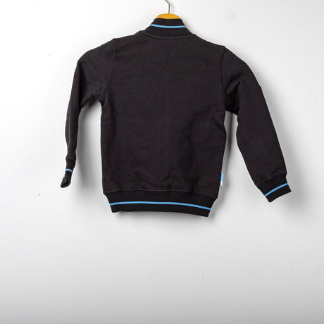 Felpa Lazio Macron Bambino Full Zip Nera 2020/2021