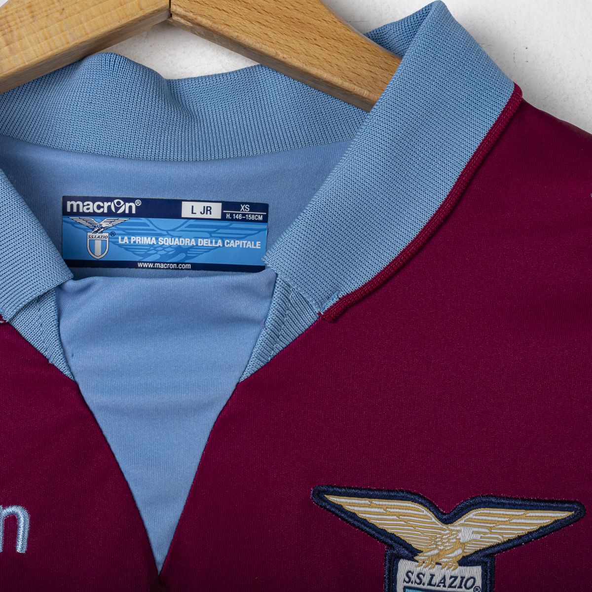 maglia bambino away lazio macron 2014/2015 60,5x43,5
