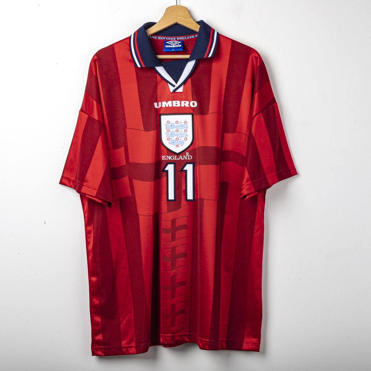 Maglia Away Inghilterra Mc Manaman n11 1998