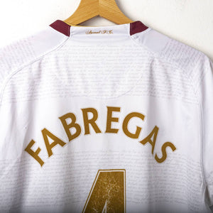 maglia away arsenal nike fabregas 4 2007/2008 72x57