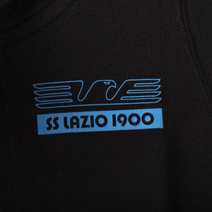Felpa bambino Lazio nera full zip con cappuccio 2019/2020