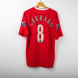 Liverpool Reebok Gerrard 8 Home Shirt 2002/2003