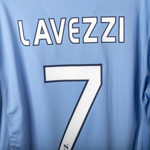 Maglia Home Napoli Diadora Lavezzi n7 mc 2009/2010  72x55