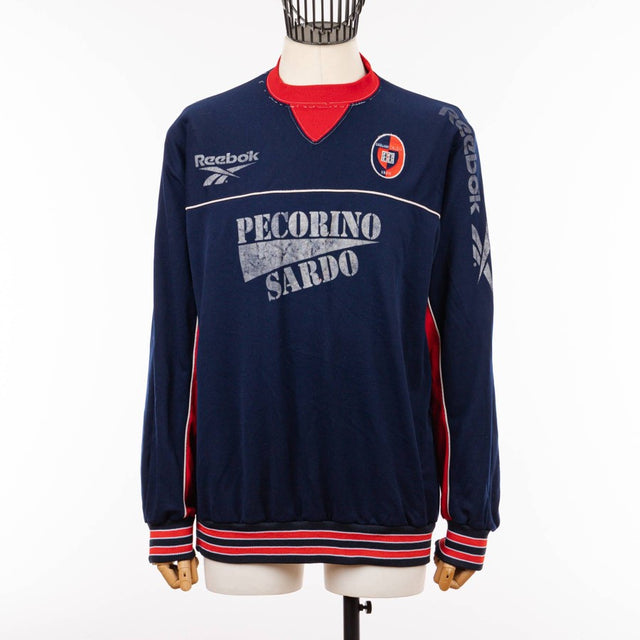 felpa allenamento Cagliari Reebok 1997/1998 - Home