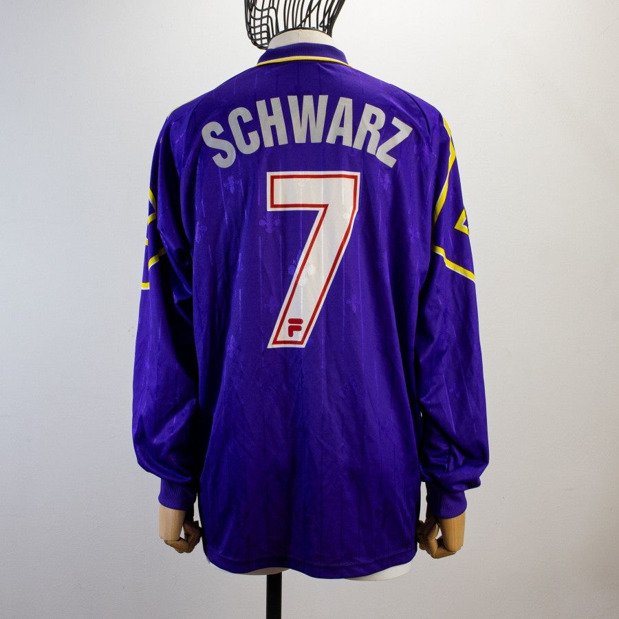 MAGLIA HOME FIORENTINA FILA 1997/1998 ML 7 SCHWARZ by FILA - Le 7 sorelle