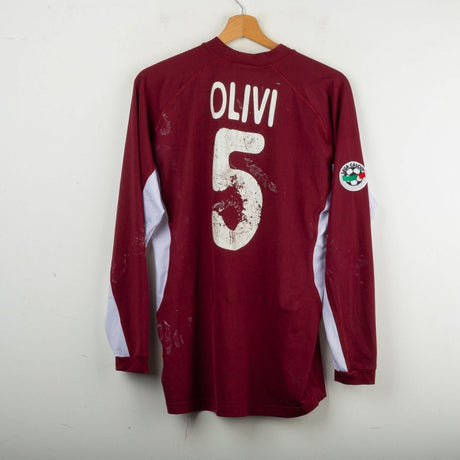 Maglia Home Salernitana Olivi 5 2001/2002 by GIVOVA - Home