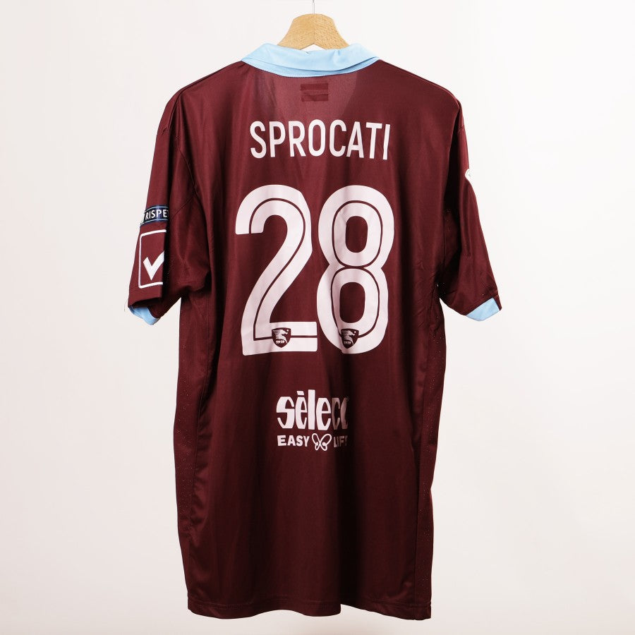 Maglia home Salernitana Sprocati 28 2017/2018 by GIVOVA - Home