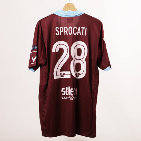 Maglia home Salernitana Sprocati 28 2017/2018 by GIVOVA - Home
