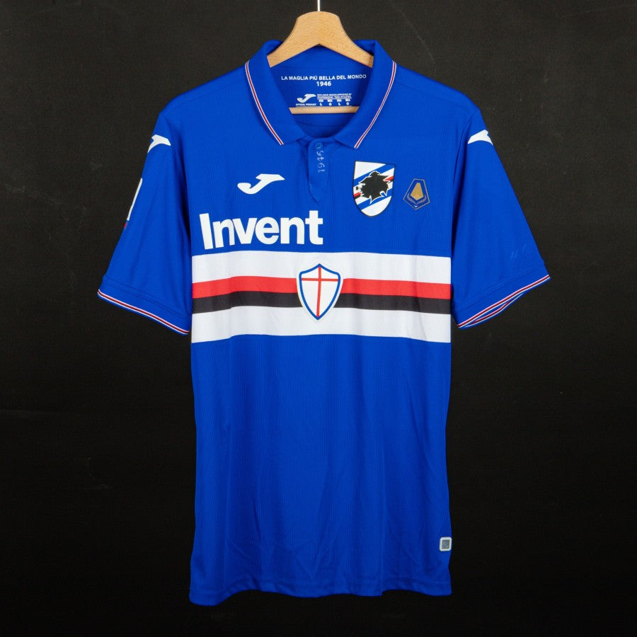 maglia home sampdoria joma quagliarella 27 2019/2020 autografata by JOMA - Home (2)