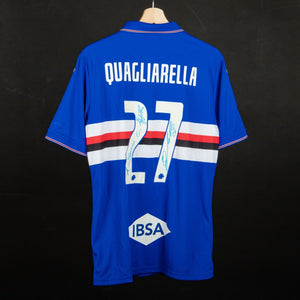 maglia home sampdoria joma quagliarella 27 2019/2020 autografata by JOMA - Home
