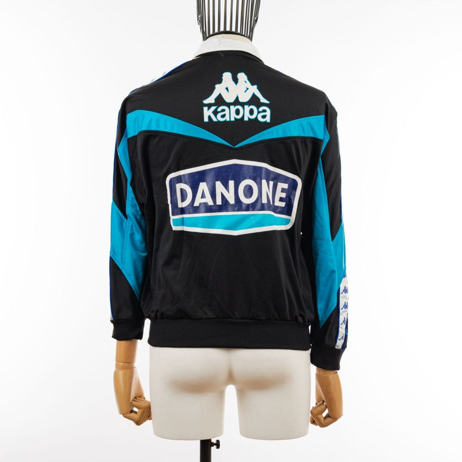 Kappa Juventus ジャージ 黒/青 DANONE Vintage Juventus black and blue Kappa Danone | Depop