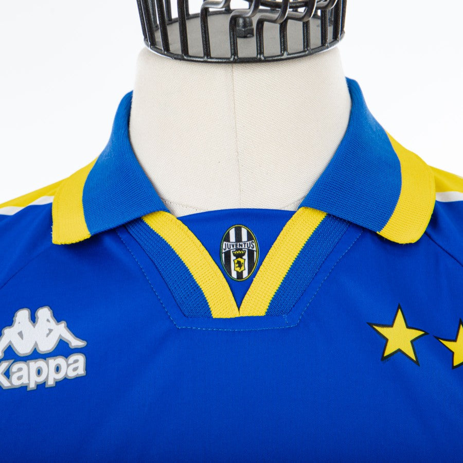 Maillot JUVENTUS TURIN 1996 KAPPA away maglia shirt bleu SONY Maillot JUVENTUS TURIN 1996 KAPPA away maglia shirt bleu SONY