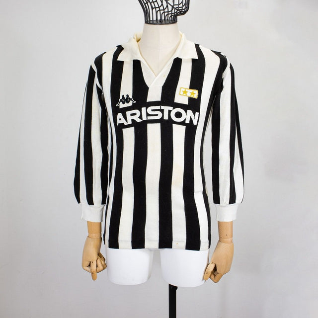 MAGLIA HOME JUVENTUS ARISTON PLATINI N10 1985/1986 by KAPPA - COLLEZIONE PRIVATA