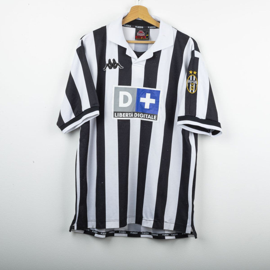 Maillot de football domicile JUVENTUS 1998 1999 maillot de football Kappa #14 DESCHAMPS taille XL Maillot de football domicile JUVENTUS 1998 1999 maillot de football Kappa #14 DESCHAMPS taille XL