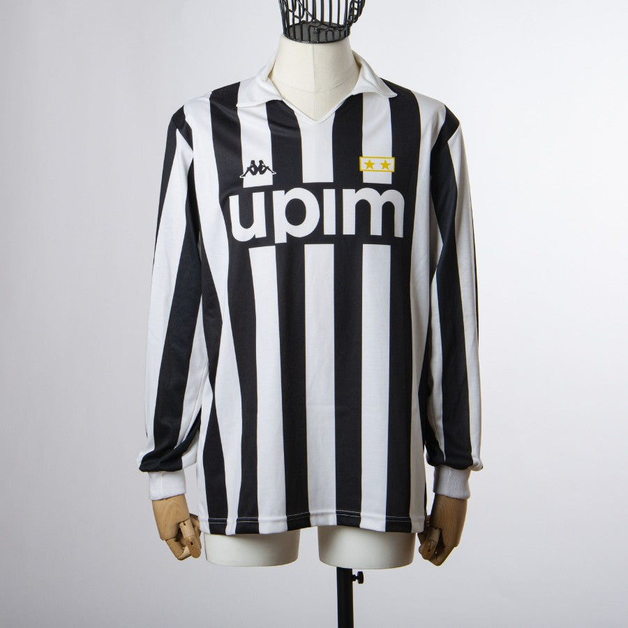 1989/1990 juventus upim kappa ls home jersey