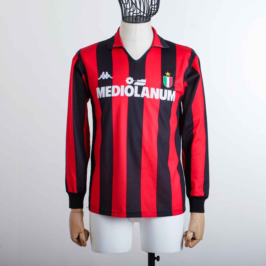 milan home jersey mediolanum kappa 1989/1990