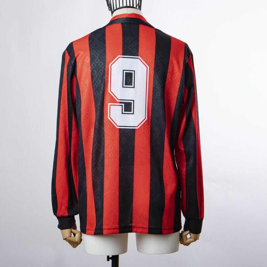milan home jersey kappa 1989/1990 van basten 9