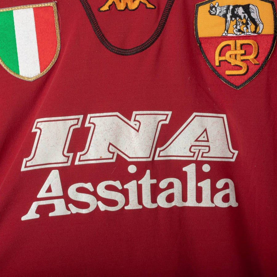 MAGLIA AS ROMA Away Kappa Camiseta Shirt Maillot 2002-03 Montella M EUR 100,00 - FR MAGLIA AS ROMA Away Kappa Camiseta Shirt Maillot 2002-03 Montella M EUR 100,00 - FR