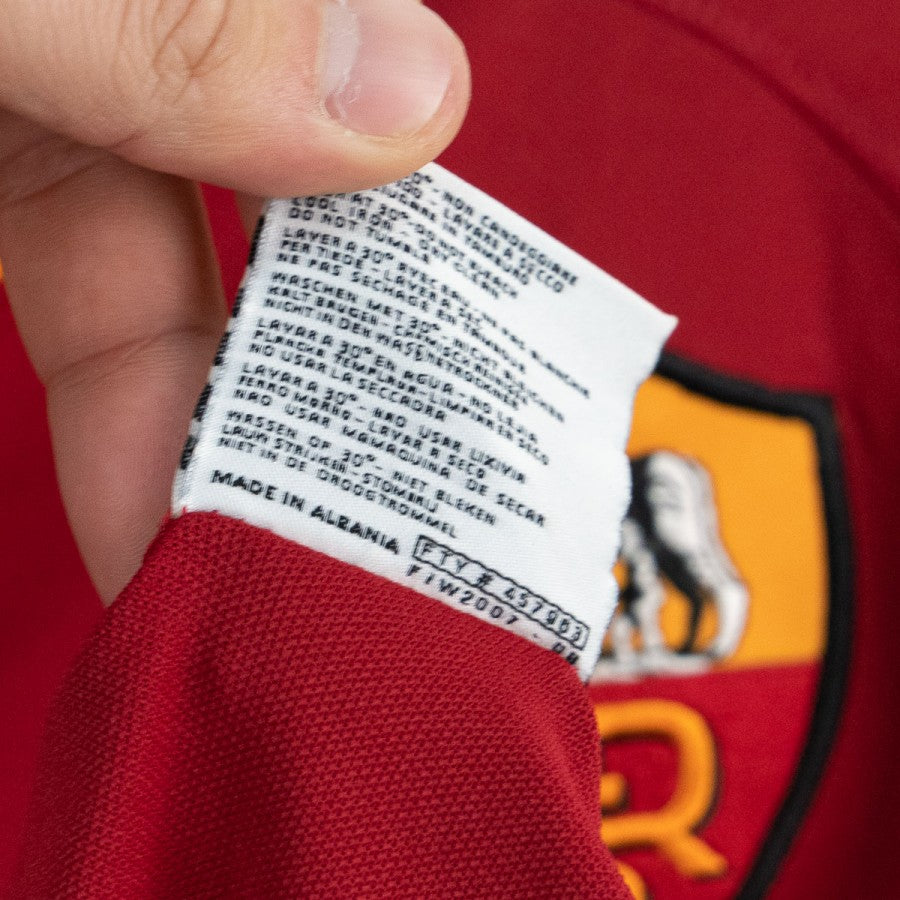 Maillot De Football AS Roma 2007-2008 Francesco Totti - Kappa Original - Taille XL - Domicile Rouge - Neuf Sans étiquette