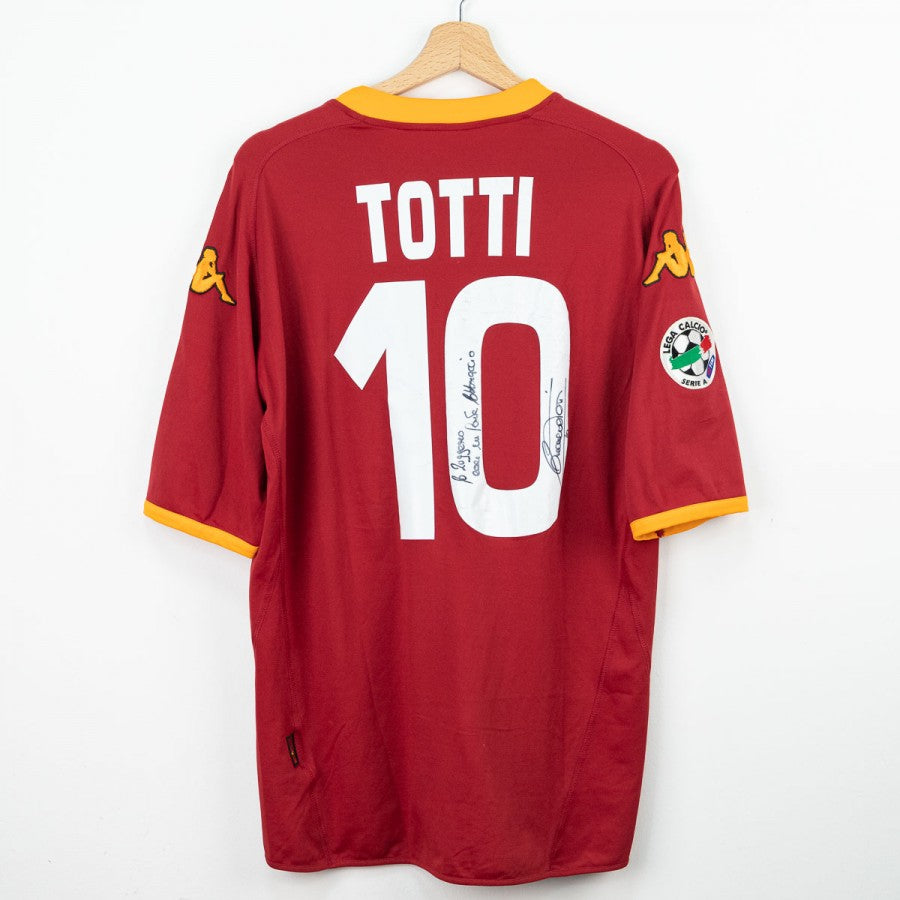Francesco Totti 10 As Roma Maglia Calcio Shirt Kappa Stagione 2008/2009 Tg. XL Francesco Totti 10 As Roma Maglia Calcio Shirt Kappa Stagione 2008/2009 Tg. XL