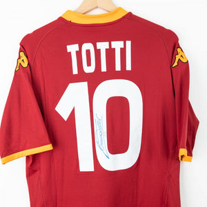 maglia home roma kappa totti 10 autografata 2007/2008 by KAPPA - Home (3)
