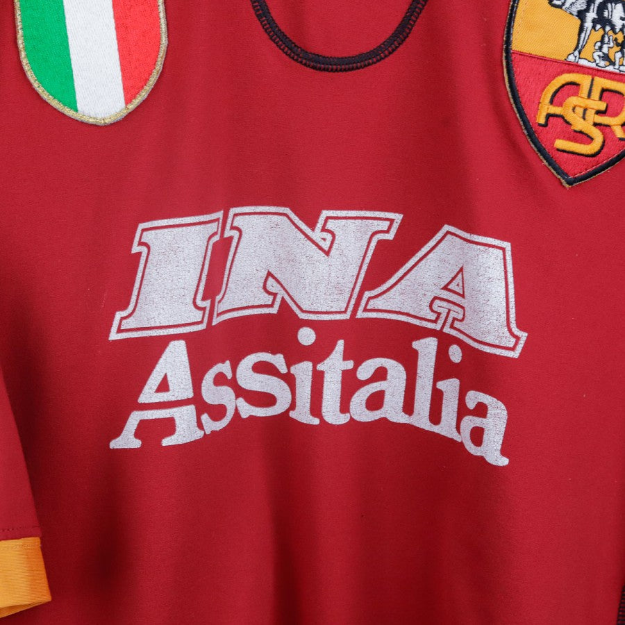 2001/2002 Kappa Roma Totti Home Shirt