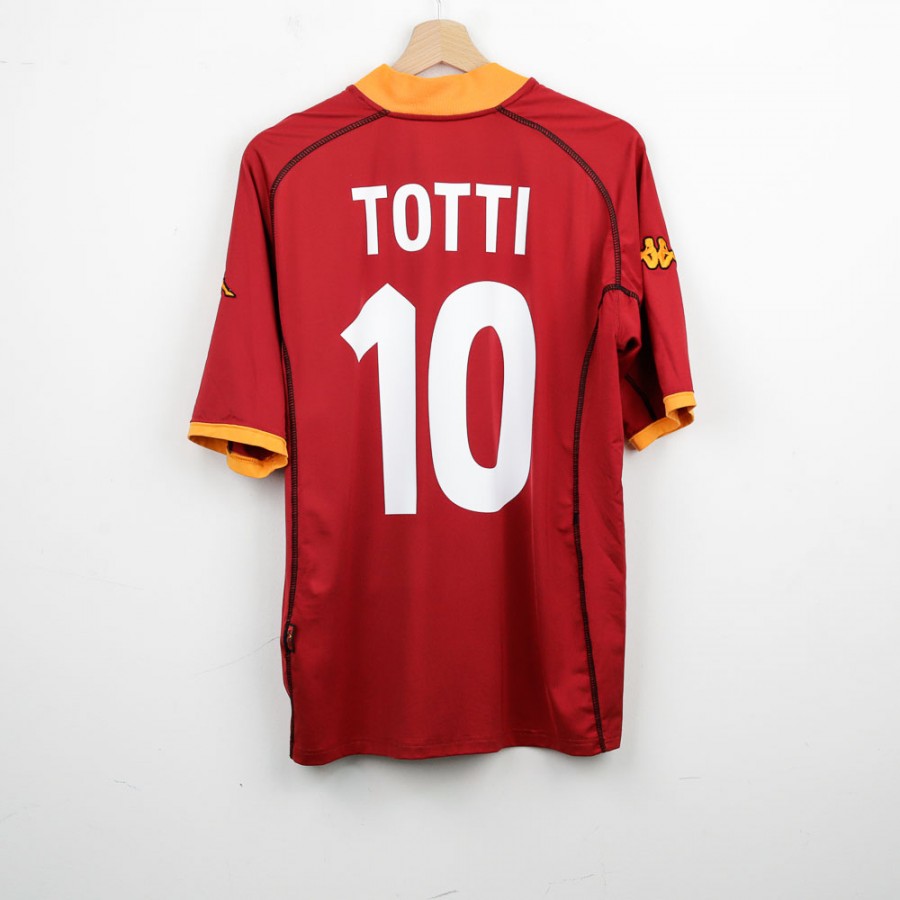 2001/2002 Kappa Roma Totti Home Shirt