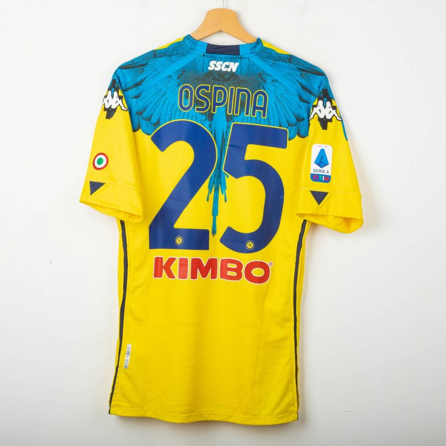 Napoli Marcelo Burlon Kappa Ospina 25 Shirt No. 140/200 2020/2021