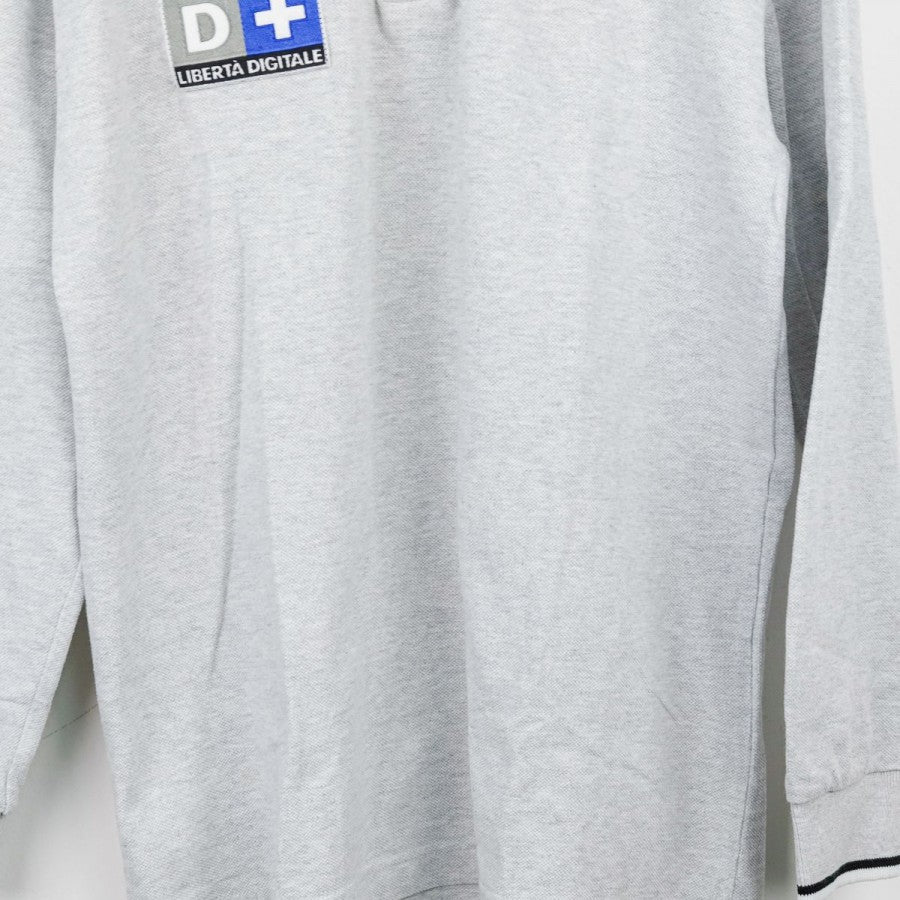 1999/2000 Juventus Kappa D+ Grey Long Sleeve Polo