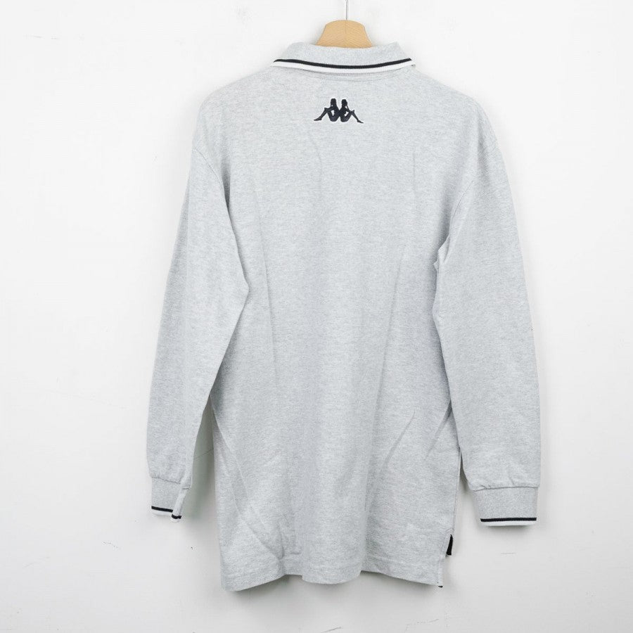 1999/2000 Juventus Kappa D+ Grey Long Sleeve Polo
