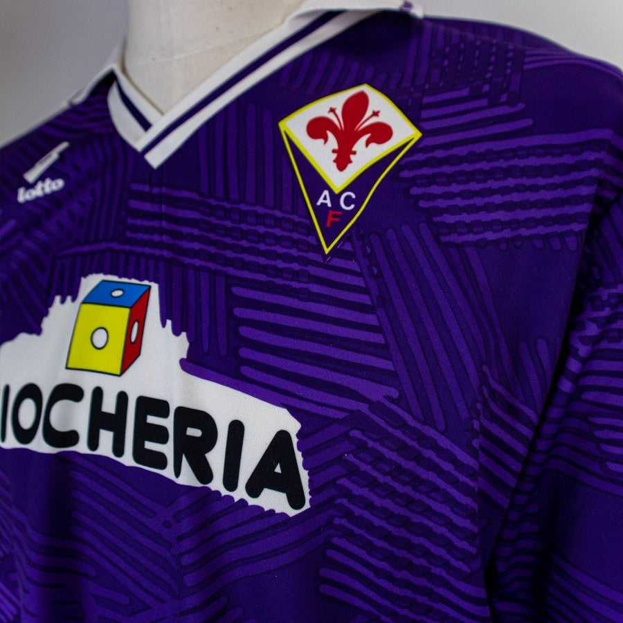 MAGLIA HOME FIORENTINA LOTTO ML 1991/1992 10 by LOTTO - Home (7)