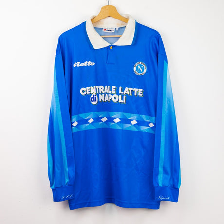 Maglia Home Napoli Lotto Milanese 3 ml 1996/1997 by LOTTO - Sponsor 80/90 (2)
